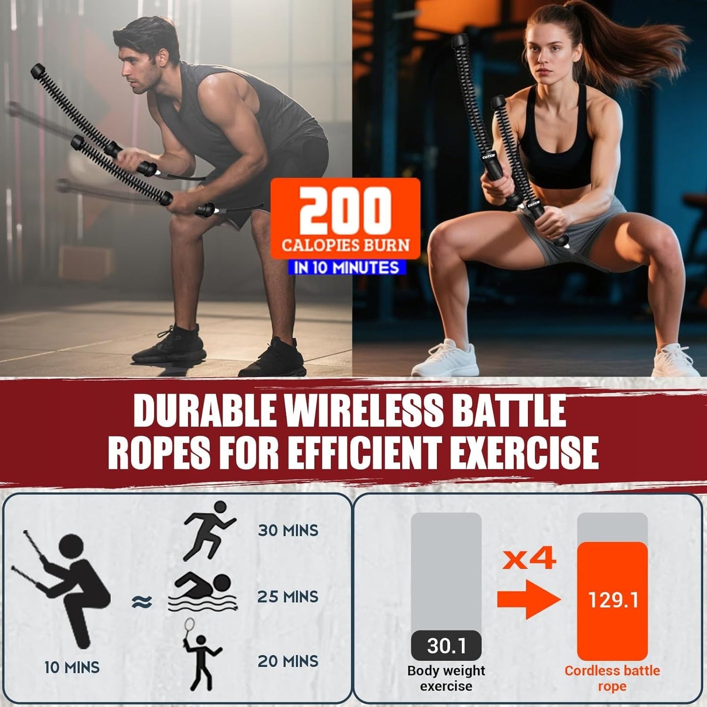Galaxy™ Ropeless Battle Ropes